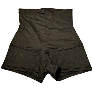 High-Waisted Black Shapewear Shorts By Maidenform 2XL Nylon & Elastane With Cott